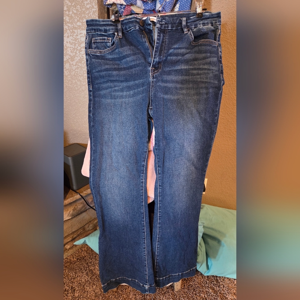 Flying Monkey Dark Blue Boot Cut Jeans